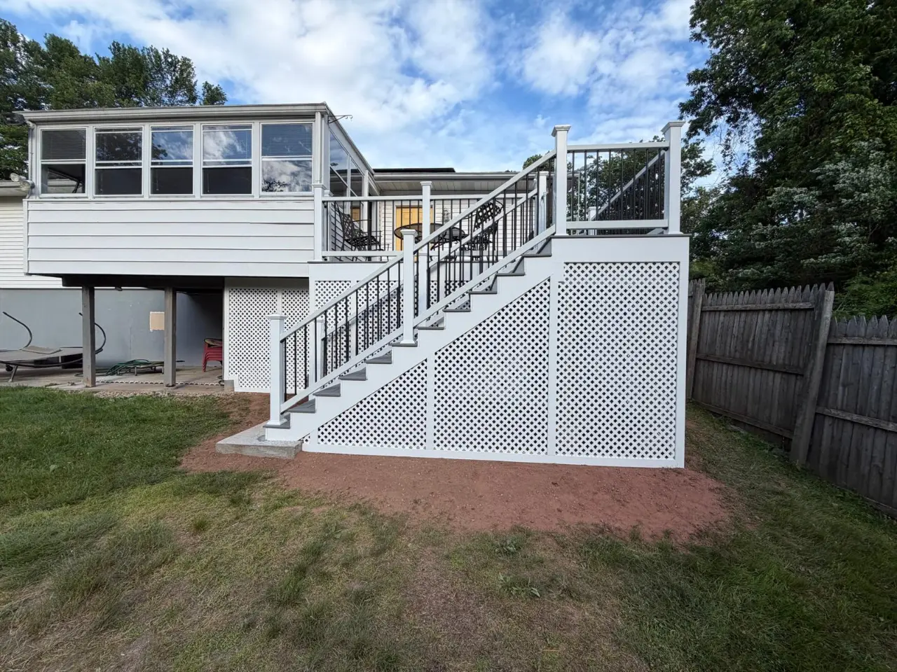 Custom deck project in Connecticut