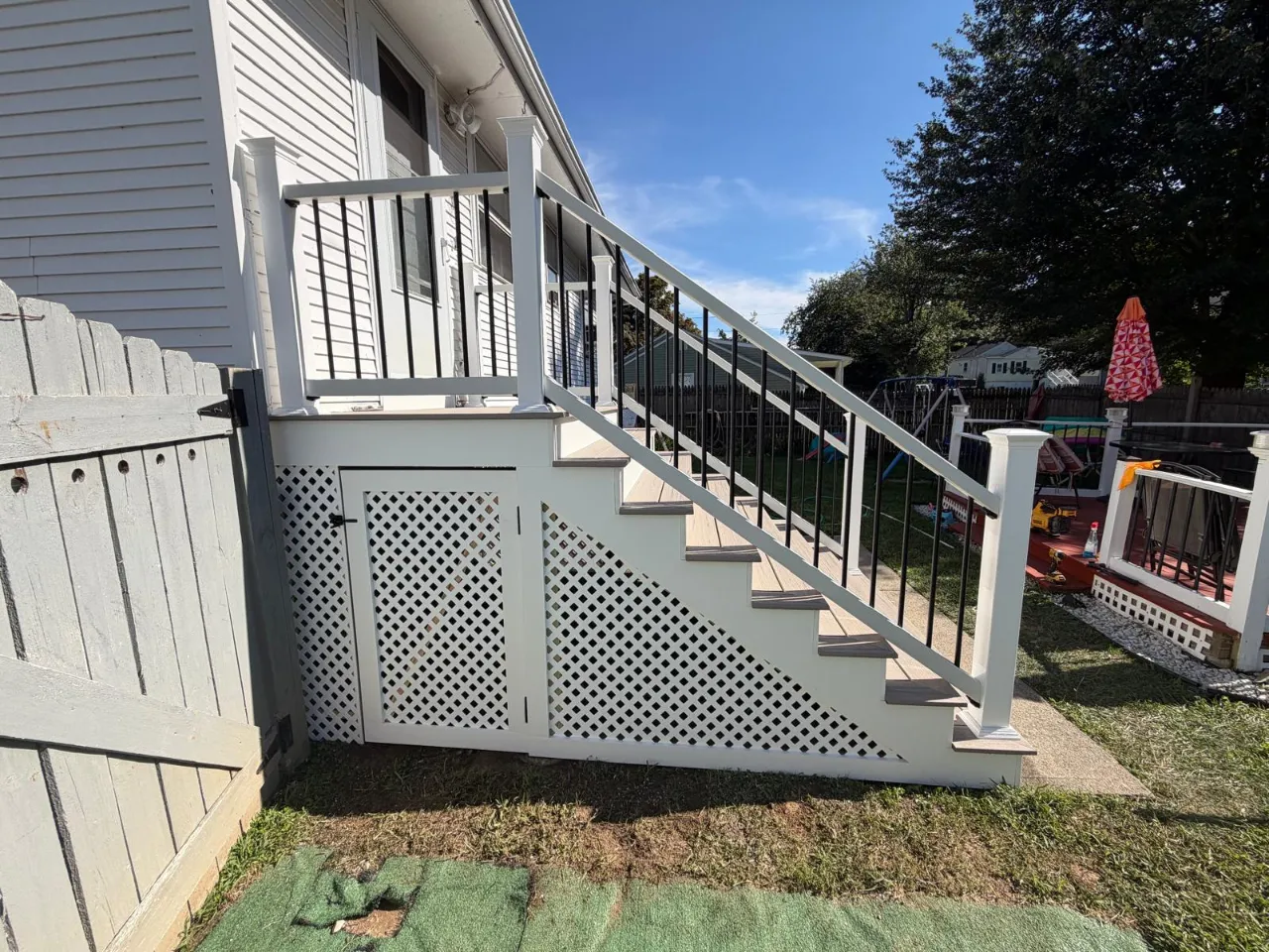 Deck stairs and railings in Connecticut