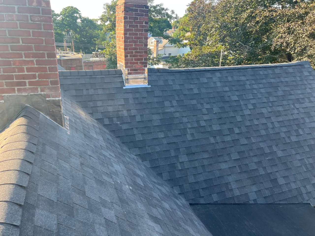Roofing project by Fish General Construction in Connecticut
